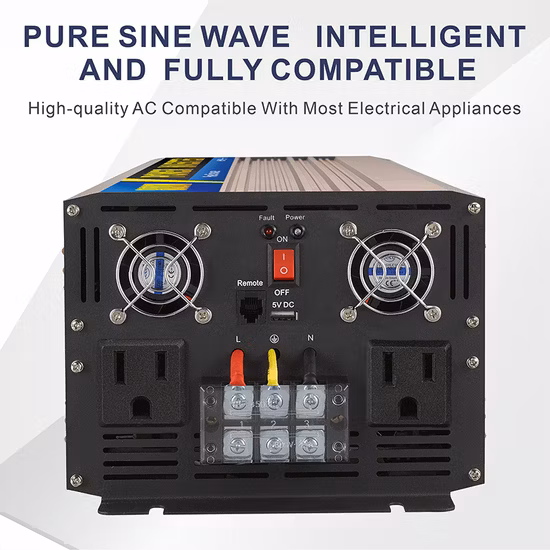 3kVA 24V Turbine Pure Wave Storage off Grid High Frequency Converters for Caravan Hot Sale Industrial Inverter